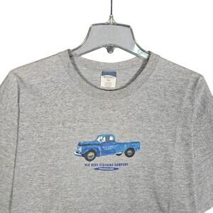 Vintage Old Navy T-Shirt Mens XXL Blue Pickup Truck Gray‎ USA Graphic Cotton